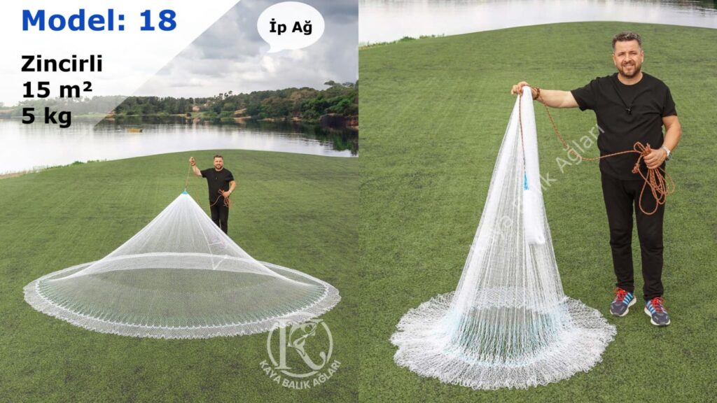 Zincirli İp Örgü Serpme Ağ – 5 Kg