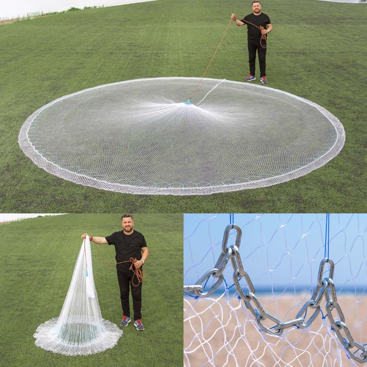 Zincirli İp Örgü Serpme Ağ